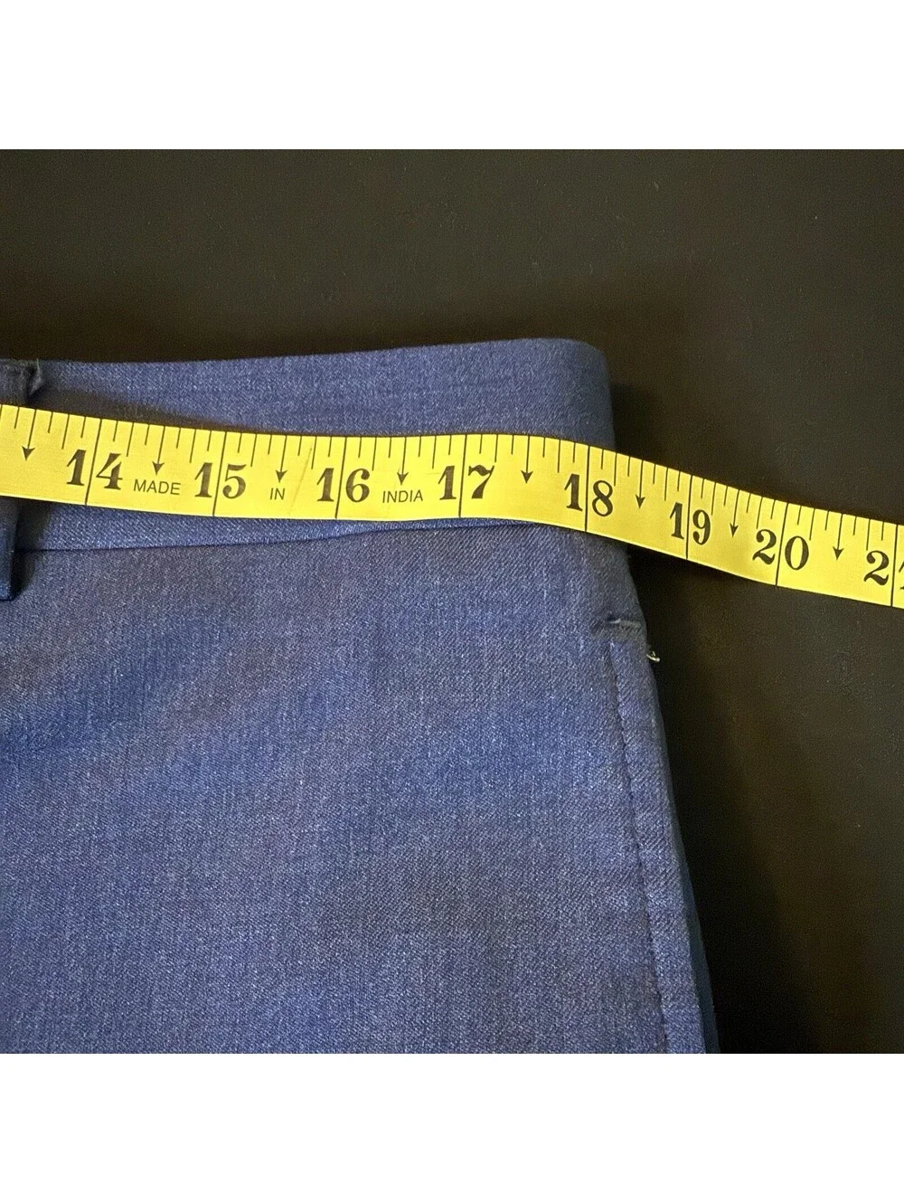 Brooks Brothers Mens Classic Fit Wool Blend Pants 36x30 Navy Stretch